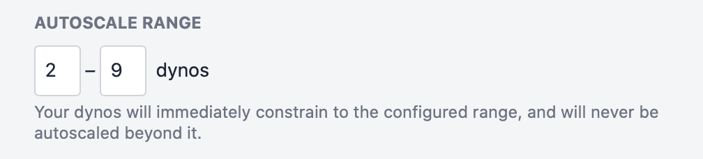 Static autoscale range